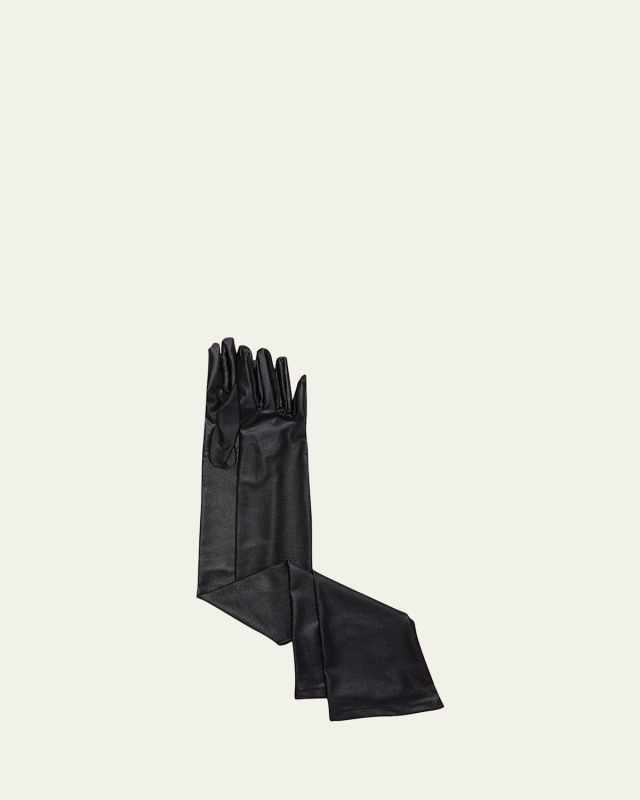 Satin Elbow-Length Gloves
